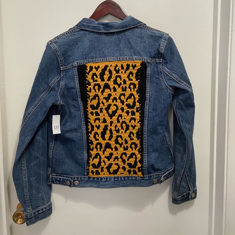 🐆 Leopard crochet mosaic jacket 🐆 - Picture 11 of 11